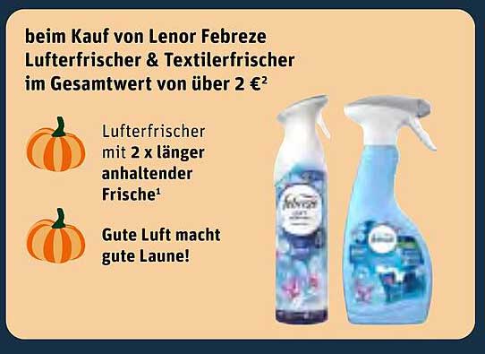 Lenor Febreze Luftrefresher & Textilrefresher