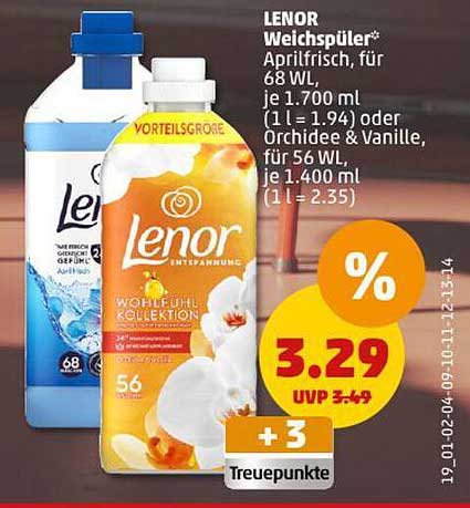 LENOR Weichspüler* Aprilfrisch, für 68 WL