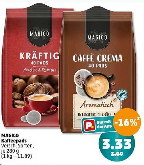 MAGICO Kaffee Pads