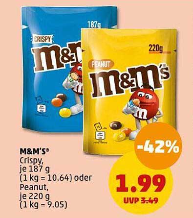 M&M'S® Crispy oder Peanut