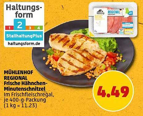 MÜHLENHOF REGIONAL Frische Hähnchen-Minutensteaks