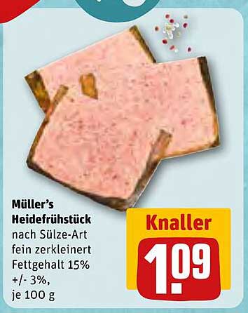 Müller’s Heidefrühstück nach Sülze-Art fein zerkleinert