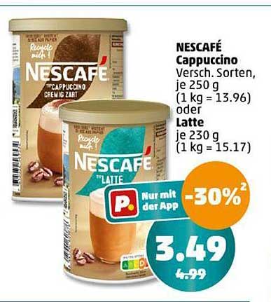 NESCAFÉ Cappuccino oder Latte