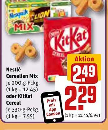 Nestlé Cerealien Mix oder KitKat Cereal