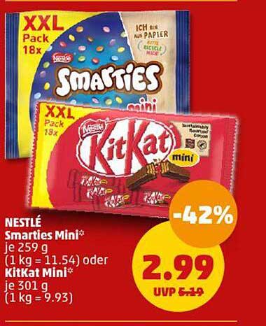 Nestlé Smarties Mini*  
Nestlé KitKat Mini*