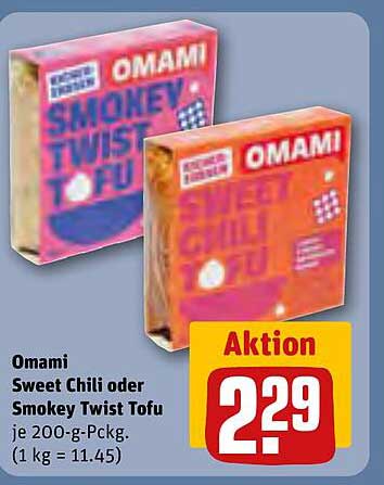 OMAMI Sweet Chili oder Smokey Twist Tofu