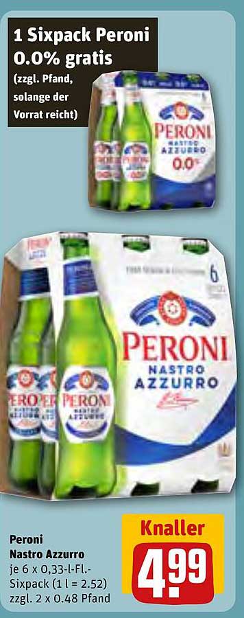 Peroni Nastro Azzurro 0.0% gratis