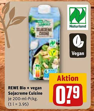 REWE Bio + vegan Sojacreme Cuisine