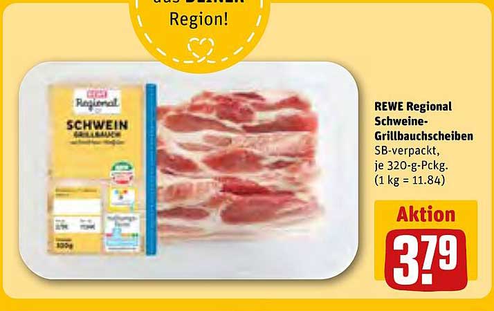 REWE Regional Schweine-Grillbauchscheiben