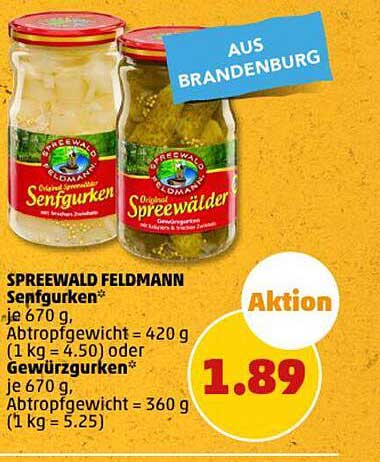 SPREEWALD FELDMANN Senfgurken*