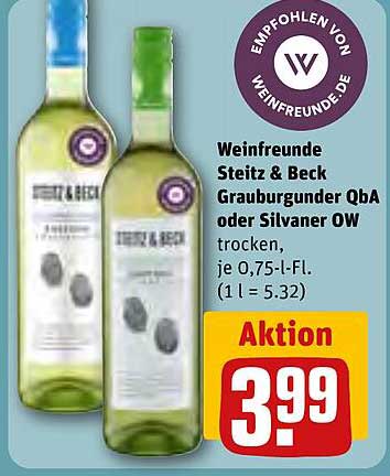 Weinfreunde Steitz & Beck Grauburgunder QbA oder Silvaner OW