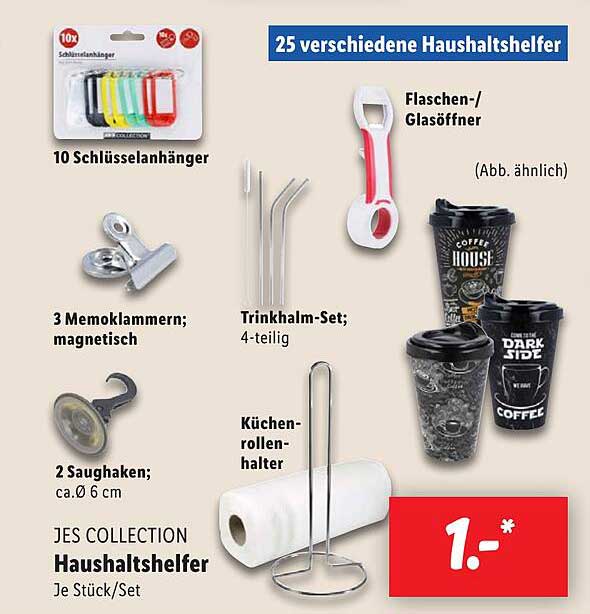 25 verschiedene Haushaltshelfer