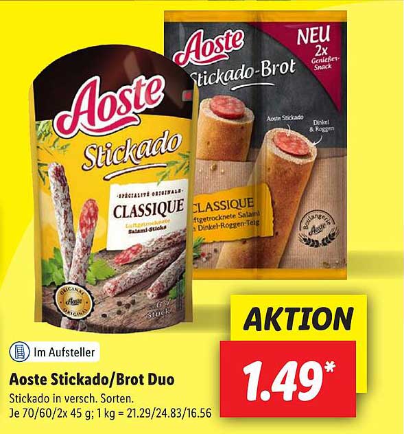 Aoste Stickado/Brot Duo