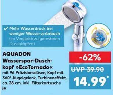 AQUADON Wasserspar-Duschkopf »EcoTornado«