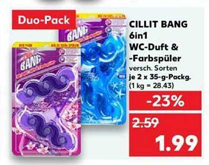 CILLIT BANG 6in1 WC-Duft & -Farbspüler