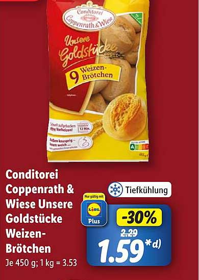 Conditorei Coppenrath & Wiese Unsere Goldstücke Weizen-Brötchen