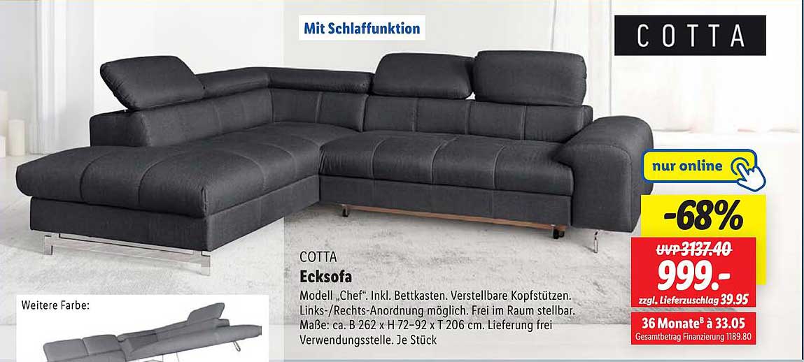 COTTA Ecksofa