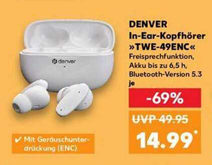 DENVER In-Ear-Kopfhörer »TWE-49ENC«