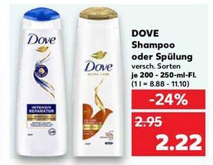 DOVE Shampoo oder Spülung