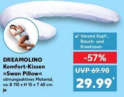 DREAMOLINO Komfort-Kissen »Swan Pillow«