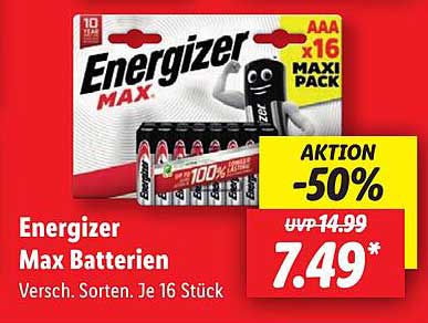 Energizer Max Batterien