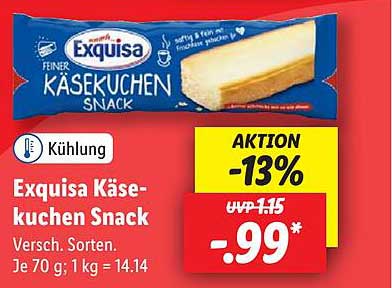 Exquisa Käsekuchen Snack