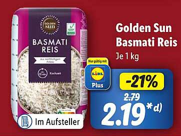 Golden Sun Basmati Reis