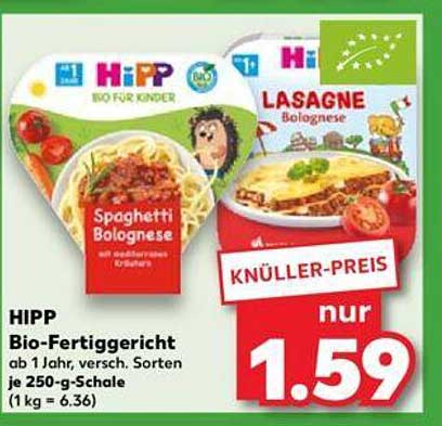 HIPP Bio-Fertiggericht Spaghetti Bolognese