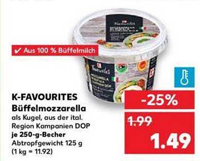 K-FAVOURITES Büffelmozzarella