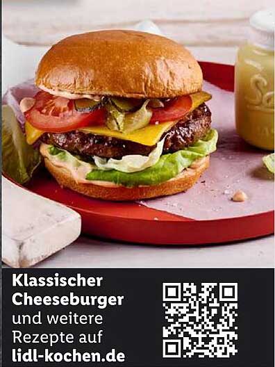 Klassischer Cheeseburger