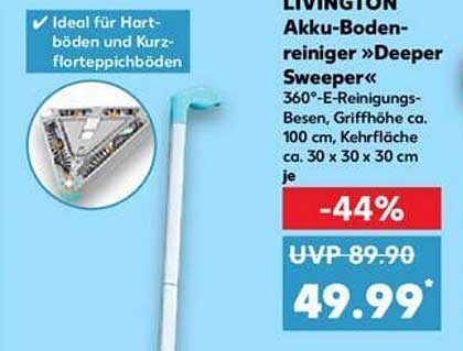 LIVINGTON Akku-Bodenreiniger »Deeper Sweeper«