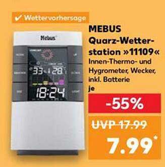 MEBUS Quarz-Wetterstation »11109«