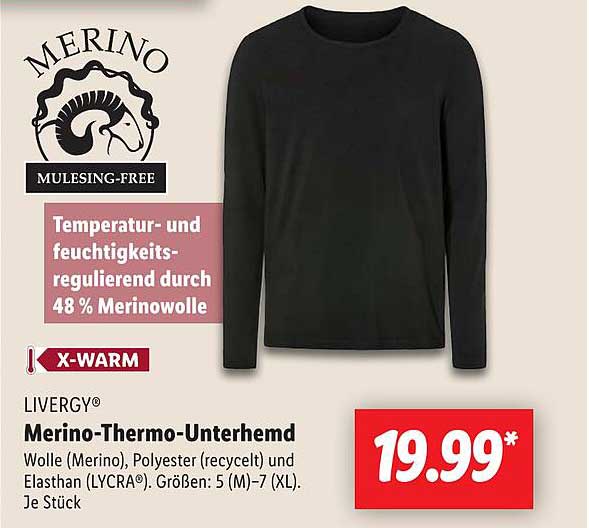 Merino-Thermo-Unterhemd