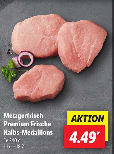 Metzgerfrisch Premium Frische Kalbs-Medaillons