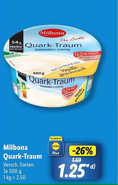 Milbona Quark-Traum