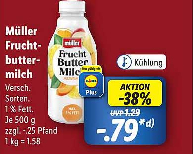 Müller Fruchtbuttermilch