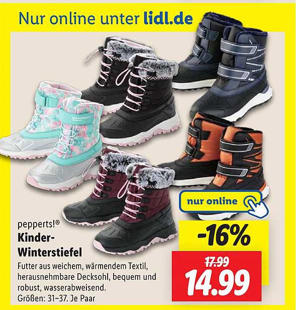 pepperts!® Kinder-Winterstiefel