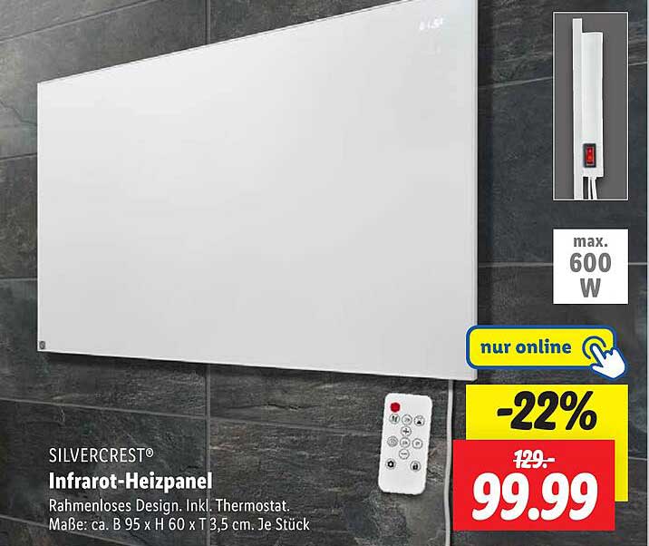 SILVERCREST® Infrarot-Heizpanel