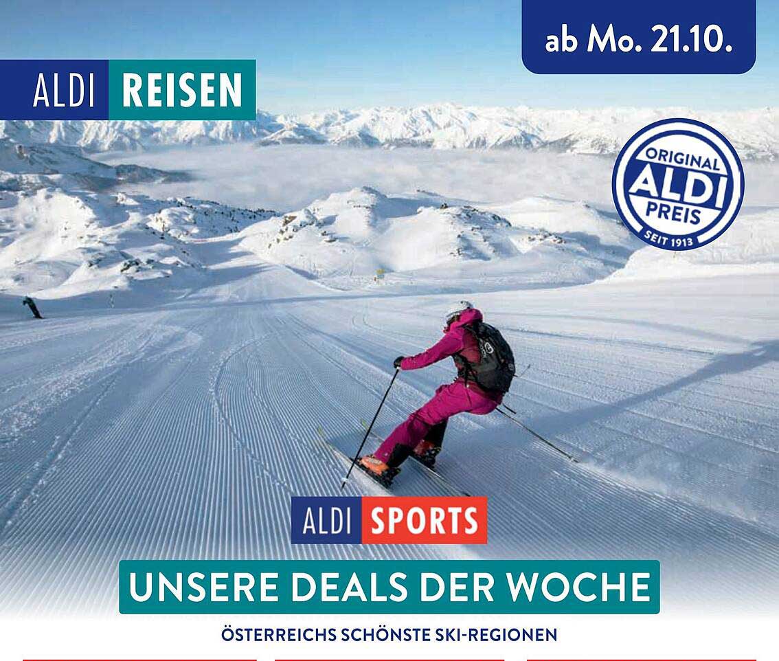 ALDI REISEN  
ALDI SPORTS  
UNSERE DEALS DER WOCHE  