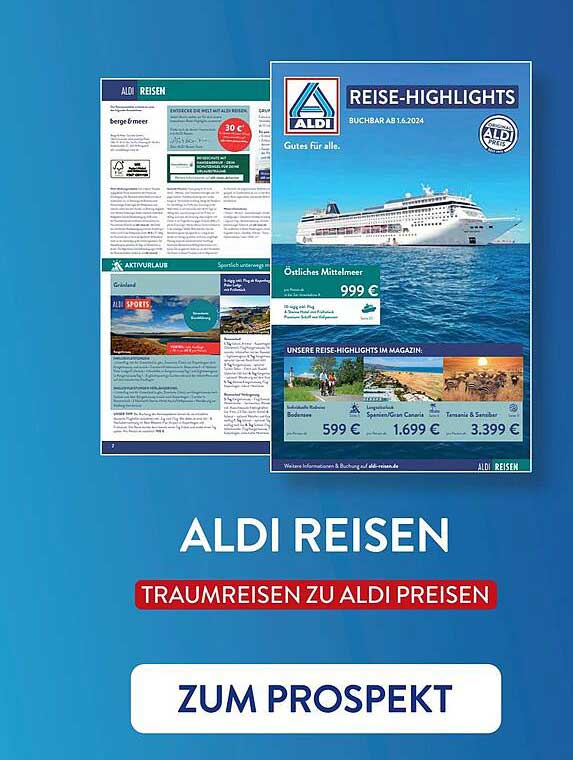 ALDI REISEN  
TRAUMREISEN ZU ALDI PREISEN  