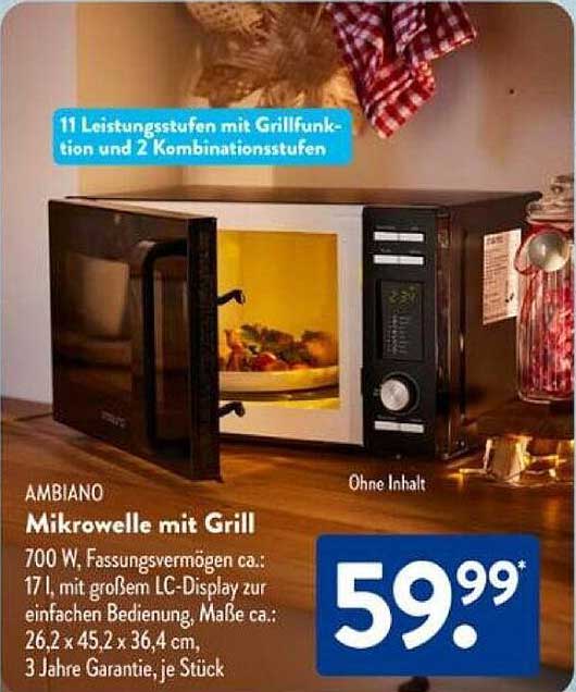 AMBIANO Mikrowelle mit Grill