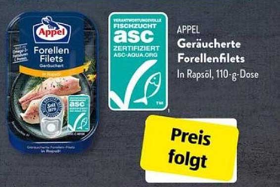 APPET Geräucherte Forellenfilets