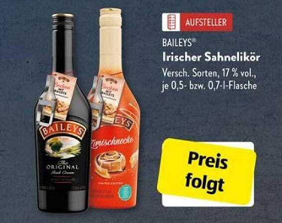 BAILEYS® Irischer Sahnelikör