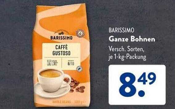 BARISSIMO Ganze Bohnen