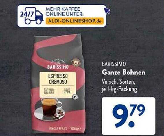 BARISSIMO Ganze Bohnen