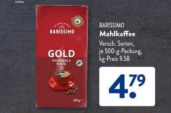 BARISSIMO Mahlkaffee GOLD