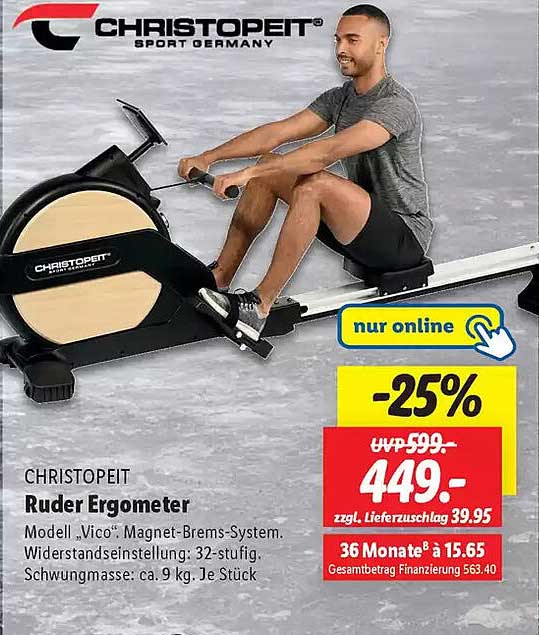 Christopeit Ruder Ergometer