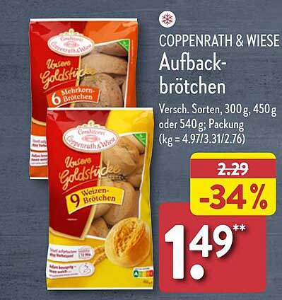 COPPENRATH & WIESE Aufbackbrötchen