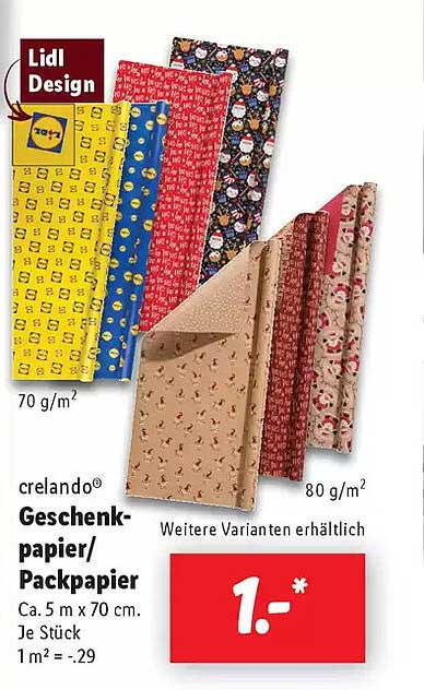 crelando® Geschenkpapier/Packpapier