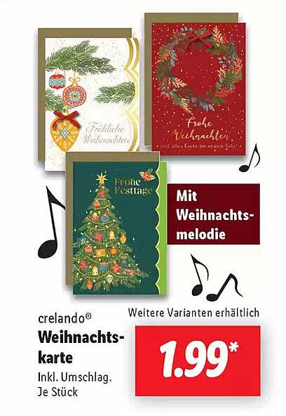 crelando® Weihnachtskarte